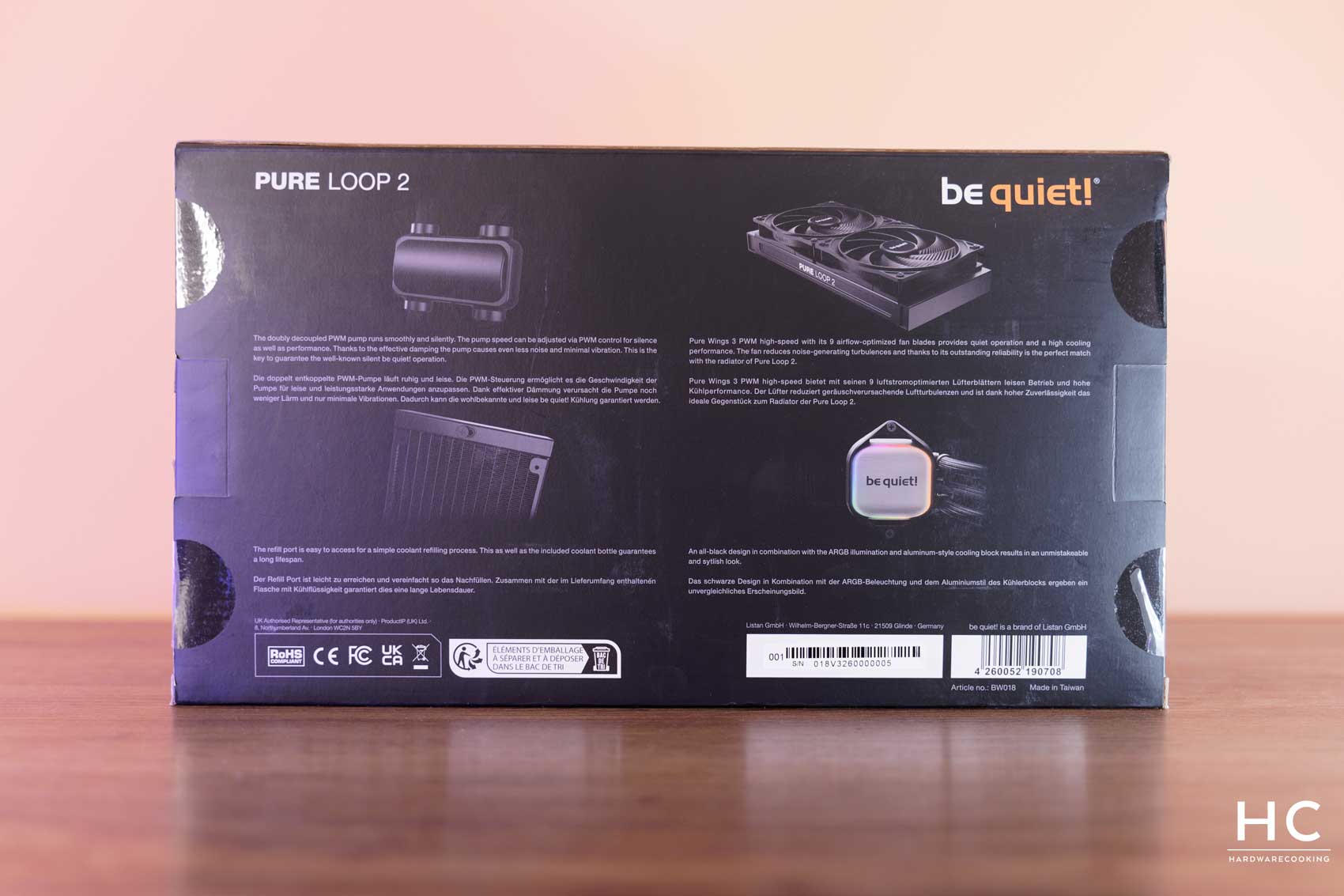 Be Quiet! Pure Loop 2 280 Mm - Refroidissement Eau Silencieux Et Puissant Avec Ventilateurs Pure Wings 3