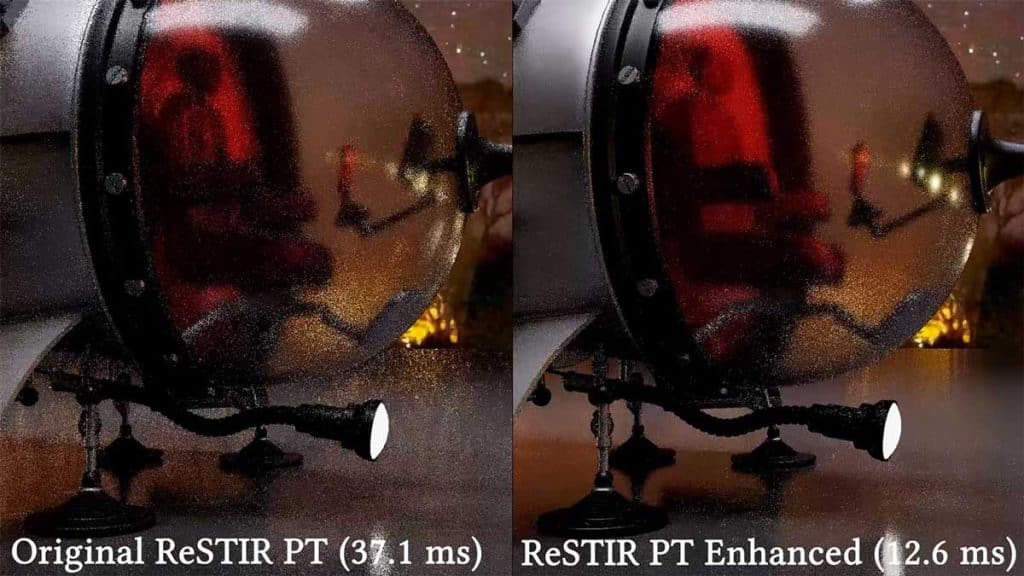 NVIDIA accelerates real-time ray tracing: up to 3 times faster with ReSTIR PT Enhanced