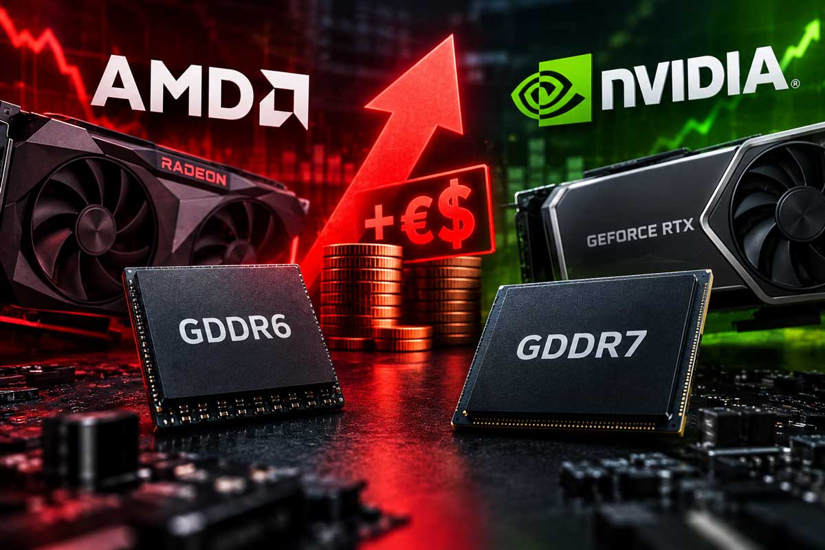 AMD hausse le prix de la GDDR6, NVIDIA reste en stand‑by sur la GDDR7